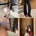 Damen modische Sneakers mit dekorativen Riemen und weichem Innenfutter R&B