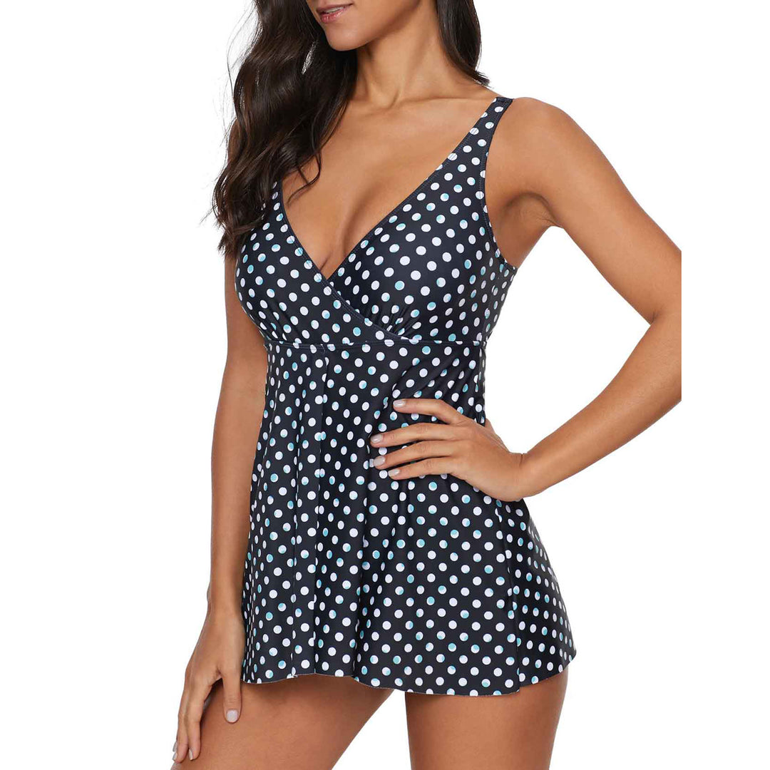 Damen Freizeitkleid mit elegantem Punkte-Design R&B