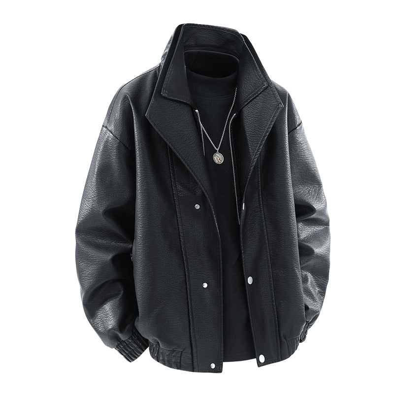 Herren modische Oversized jacke mit elegantem Kragen und praktischen Taschen R&B