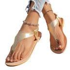 Damen Fußfreundliche Zehensandalen mit gepolsterter Sohle und modischem Riemen R&B