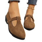 Damen Elegante Ballerinas mit verstellbarem Riemen R&B