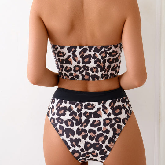 Damen Bikini-Set mit elegantem Leo-Muster und komfortablem Schnitt R&B