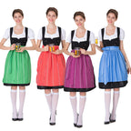 Damen Trachtenkleid mit eleganter Schürze und verspielten Rüschenkanten R&B