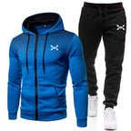 R&B Herren Sportanzug mit Reißverschluss-Hoodie und Jogginghose