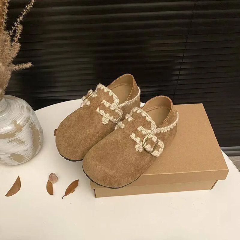 Damen Bequeme Mokassins mit dekorativem Schnallen-Detail und weichem Innenfutter R&B