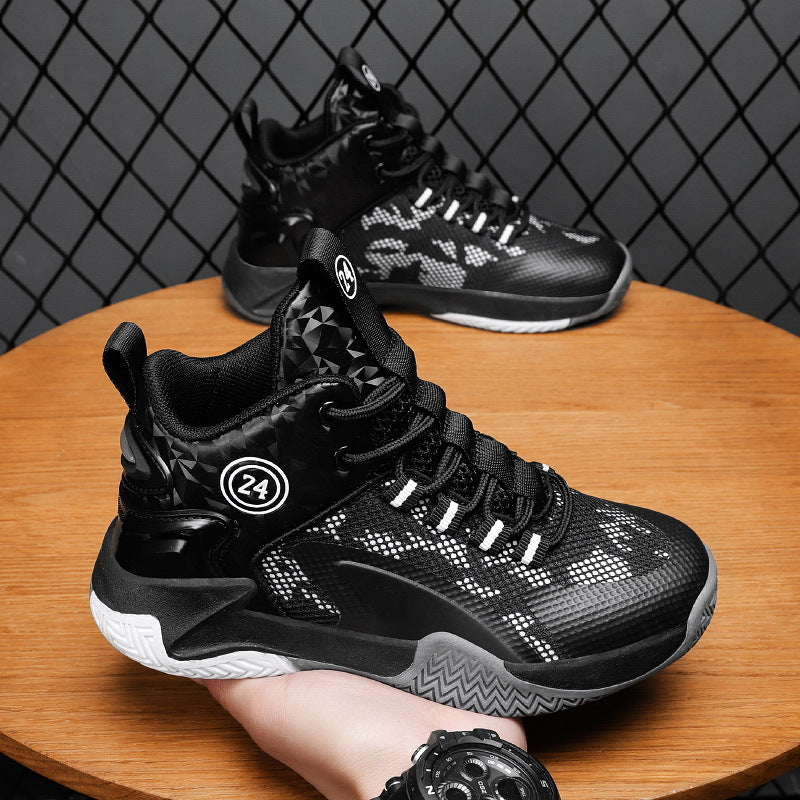 Damen Sportliche Basketball-Sneaker mit atmungsaktivem Mesh-Obermaterial und dämpfender Sohle R&B