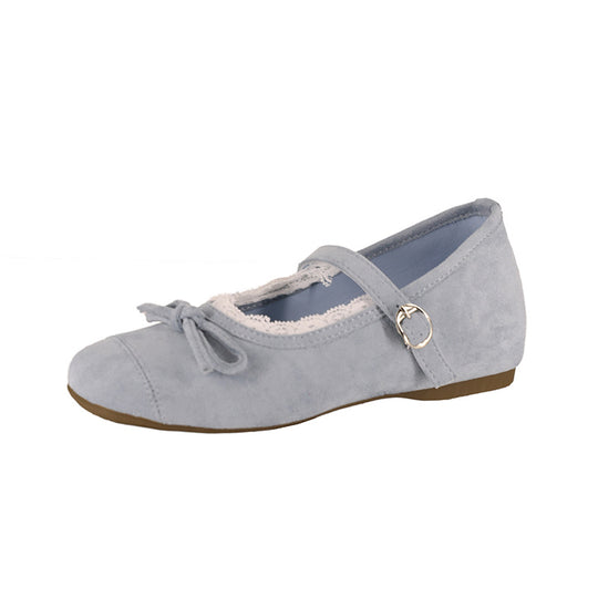 Damen Ballerinas mit dekorativem Riemchen und hochwertigem Obermaterial R&B