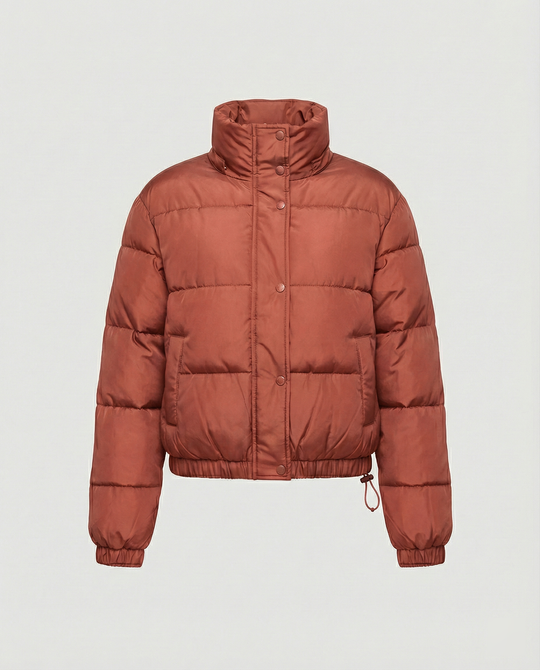 Übergangsjacke Damen sportlich elegant als cropped Steppjacke