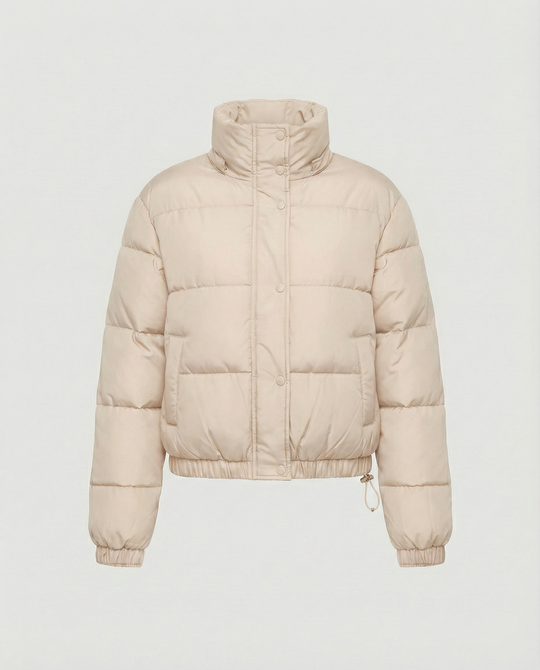 Übergangsjacke Damen sportlich elegant als cropped Steppjacke