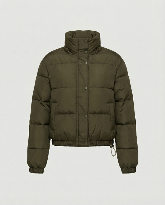 Übergangsjacke Damen sportlich elegant als cropped Steppjacke