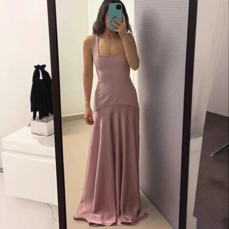 Damen elegantes Kleid mit figurformendem Schnitt und elegantem Reißverschluss R&B