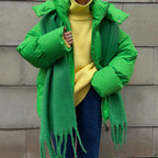 Damen Pufferjacke mit hohem Kragen und seitlichen Eingrifftaschen R&B