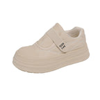 Damen modische Slip-On Sneakers mit praktischen Klettverschluss und dämpfender Laufsohle R&B