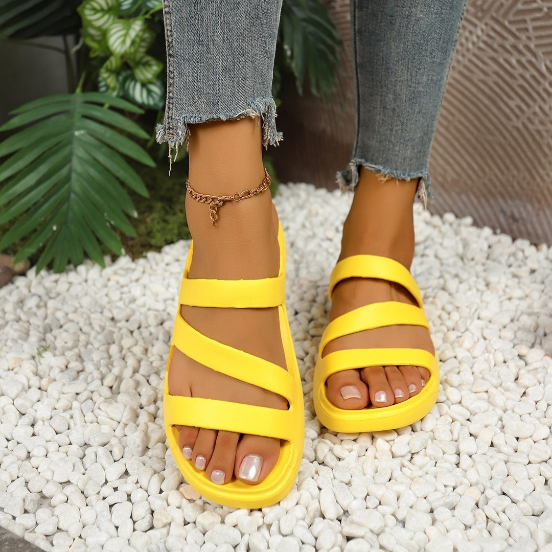 Damen Komfortable Clogs mit elastischen Riemen R&B