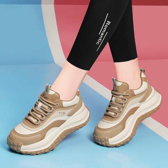 Damen trendige Plattform-Sneaker mit dämpfender Sohle R&B