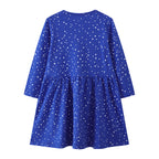 Mädchen Langarmkleid mit Weihnachtsmotiv R&B