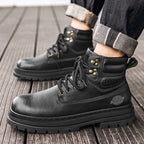 Damen Robuste Schnürboots mit rutschfester Profilsohle und isolierendem Innenfutter