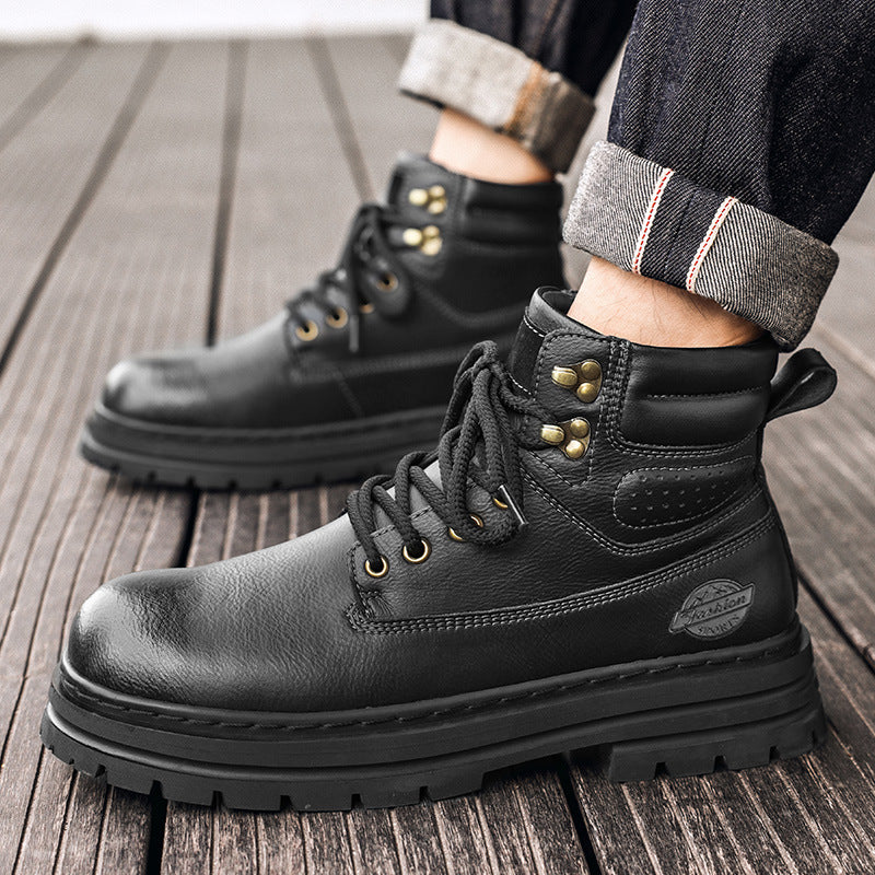 Damen Robuste Schnürboots mit rutschfester Profilsohle und isolierendem Innenfutter