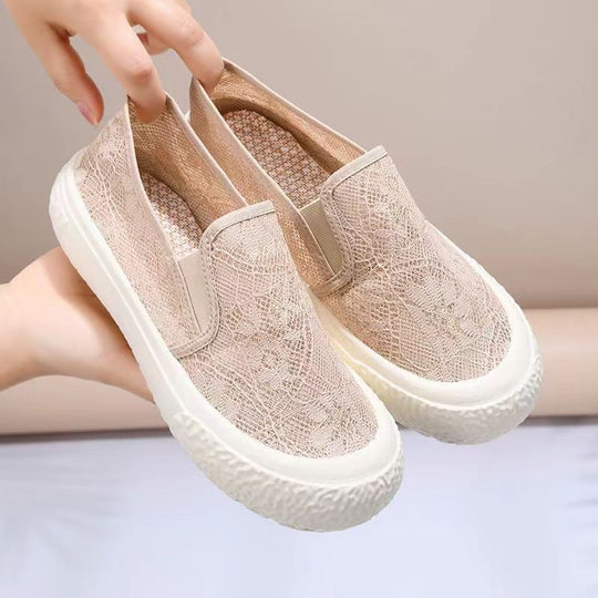Damen Atmungsaktive Slip-On Freizeitschuhe mit elastischem Obermaterial R&B