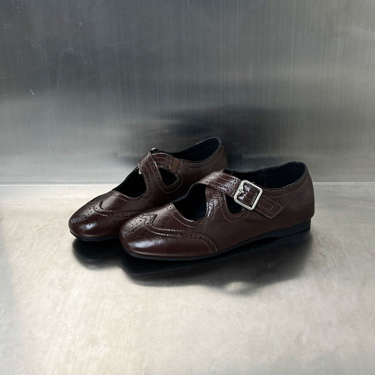 Damen elegante Ballerinas mit modischer Schnallenverzierung und atmungsaktivem Innenfutter R&B