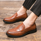 Damen Mokassins mit eleganter Lederoberfläche und rutschfester Sohle R&B