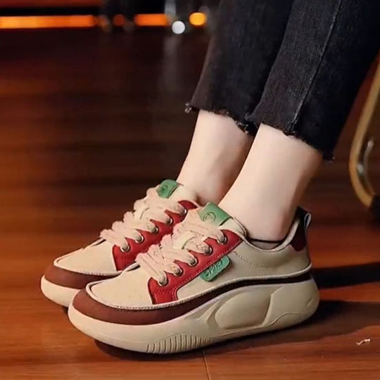 Damen Sportliche Sneakers mit dicker Sohle und komfortablem Obermaterial R&B