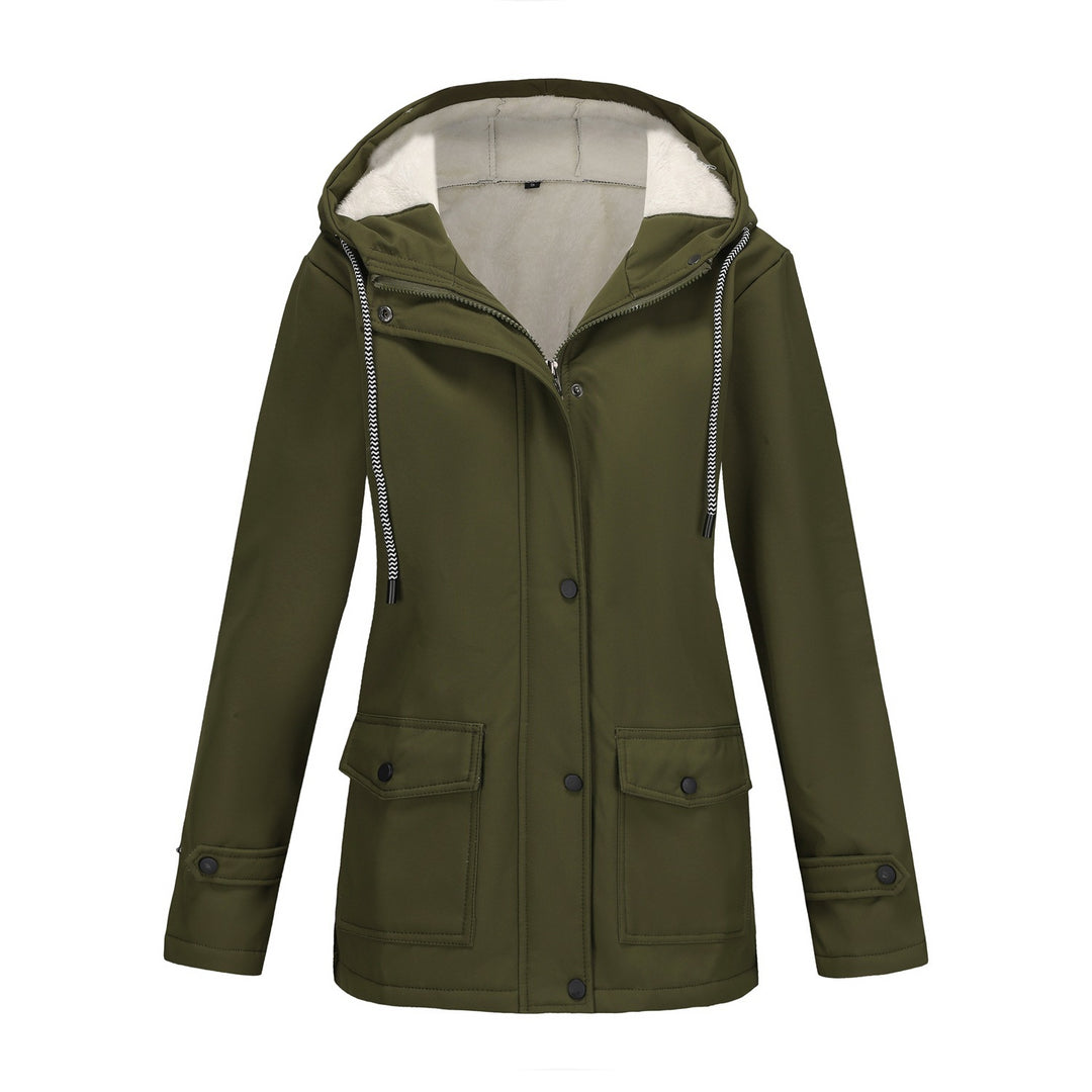 Damen Funktionale Winterjacke mit Fleece-Futter und Kapuze R&B