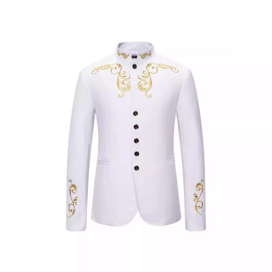 Herren Eleganter Blazer mit kunstvollen Stickereien R&B