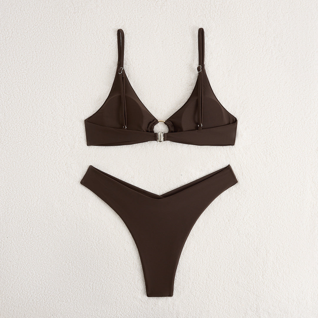 Damen Triangel-Bikini mit elegantem Ring-Detail R&B