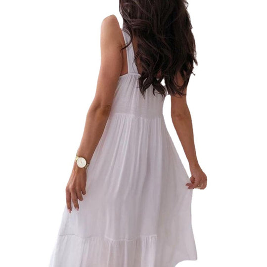 Damen Sommerkleid mit eleganten Spitzenakzenten und luftiger Passform Heidi-Mode