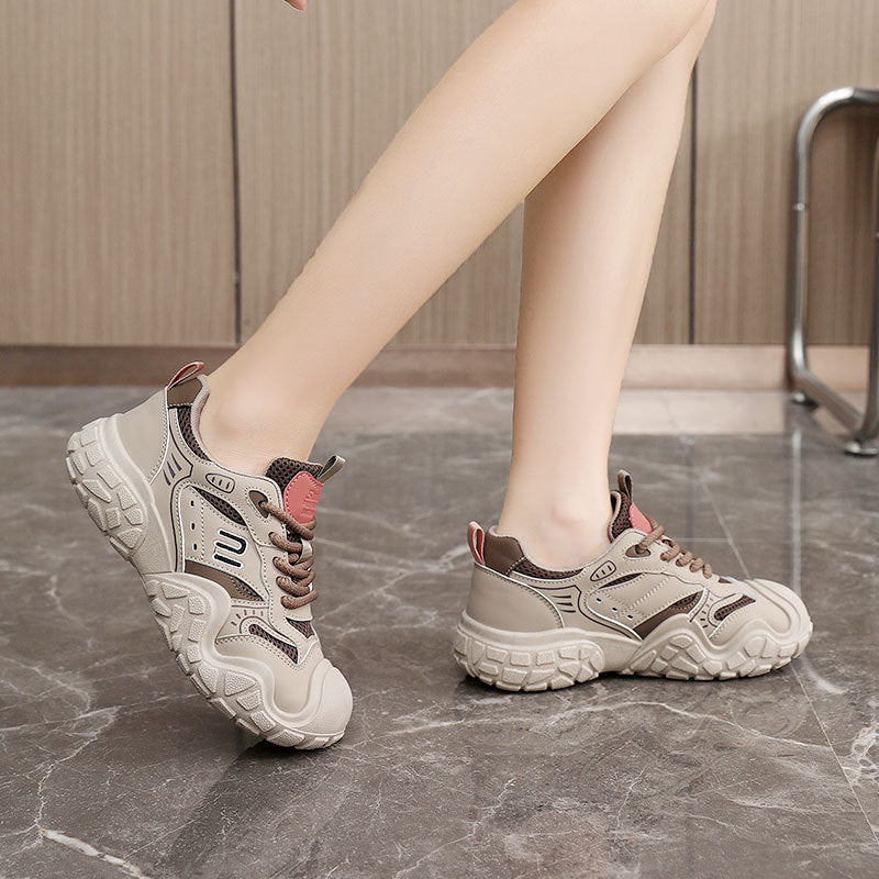 Damen Komfortable Freizeitsneaker mit atmungsaktiver Netzstruktur und sportlichem Design R&B