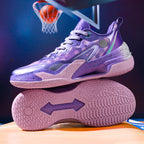 Damen Sportliche Basketball Sneakers mit stoßdämpfendem Fußbett und atmungsaktiver Obermaterialstruktur