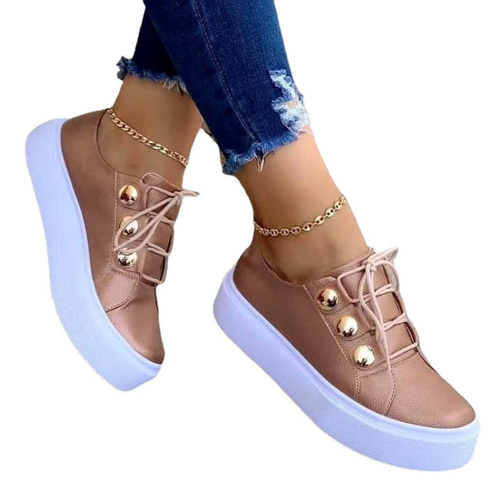 Damen modische Sneakers mit glänzenden Akzenten R&B