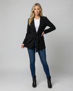 Damen Blazer Damen sportlich elegant mit Gürtel