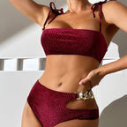 Damen Zwei-teiliger Bikini mit kreativem Cut-Out Details R&B