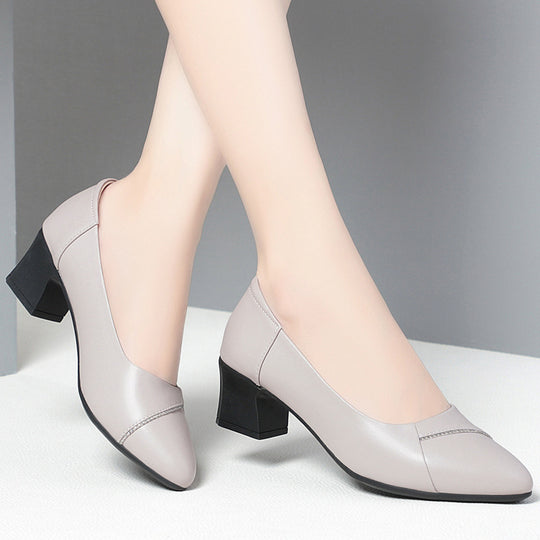 Damen Bequeme Pumps mit elegantem Blockabsatz und klassischem Design R&B