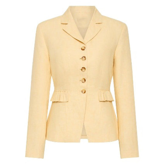 Damen elegantes Hosenanzug-Set mit taillierter Jacke und weit geschnittenen Hosen R&B
