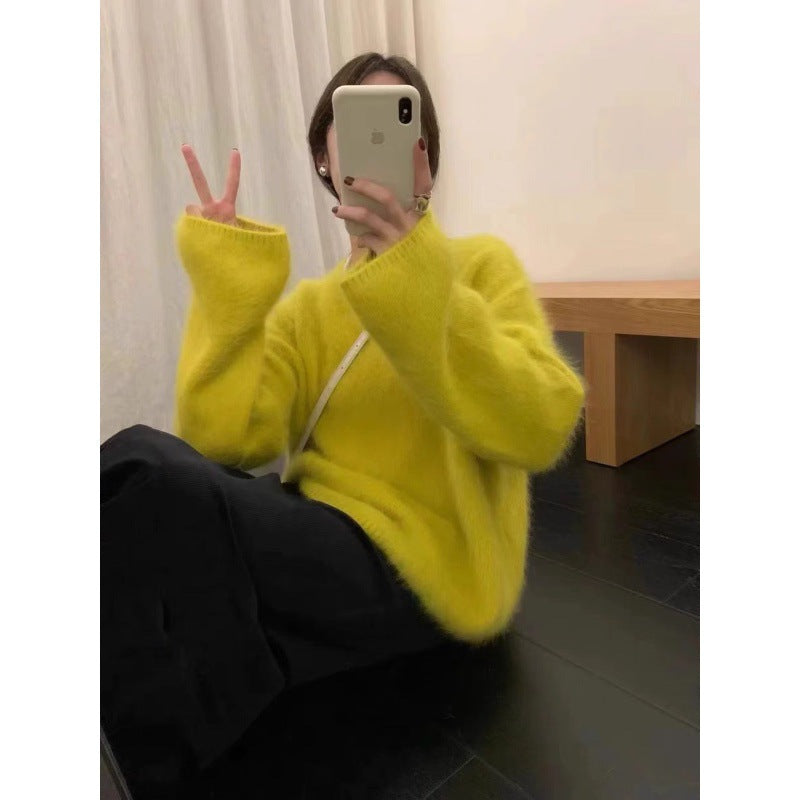 Damen kuscheliger Pullover mit Boxy-Schnitt R&B