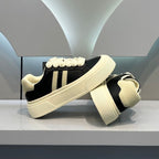 Damen Modische Sneakers mit hohem Plateau und Kordelzug R&B
