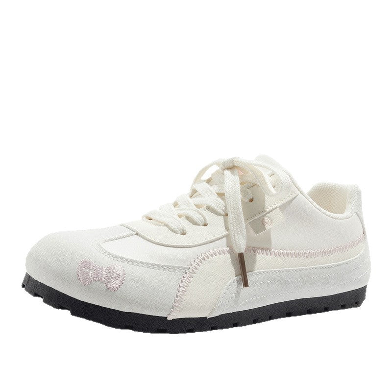 Damen Sportliche Freizeit Sneakers mit zarter Stickerei