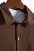 Herren Kurzarmhemd mit lässigem Oversized-Schnitt und feinem Material