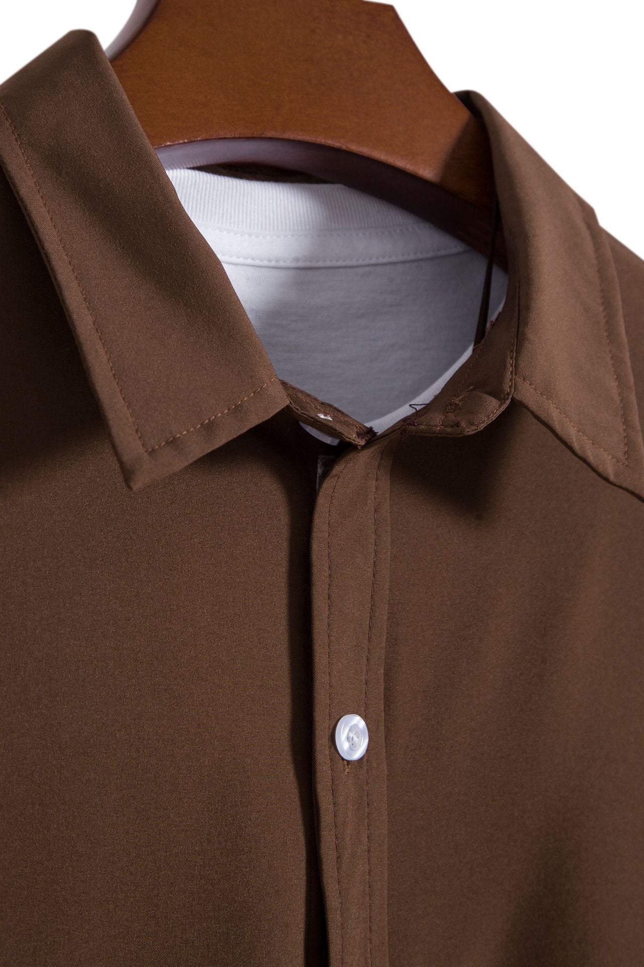 Herren Kurzarmhemd mit lässigem Oversized-Schnitt und feinem Material