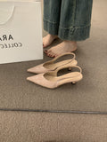 Damen Slingback-Pumps mit elegantem Design und glänzender Oberfläche R&B