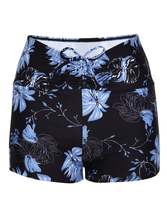 Damen Bikini-Höschen mit hohem Bund und raffinierten Rüschendetails R&B