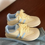 Damen Sportliche Sneakers mit weichem Obermaterial und atmungsaktiven Einsätzen R&B