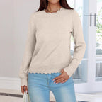 Damen Sweater mit Wellenkante R&B
