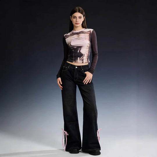 Damen Hochwertige vielseitige Jeanshose R&B