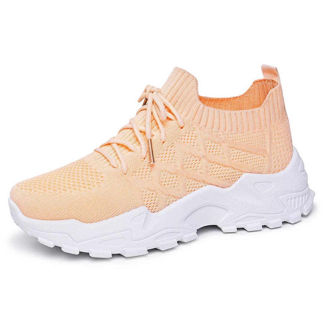 Damen Sportliche Strick-Sneaker mit rutschfester Laufsohle R&B
