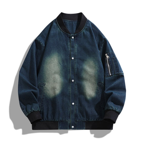 Herren lässige Bomberjacke mit praktischen Taschen und thermoregulierendem Innenfutter R&B