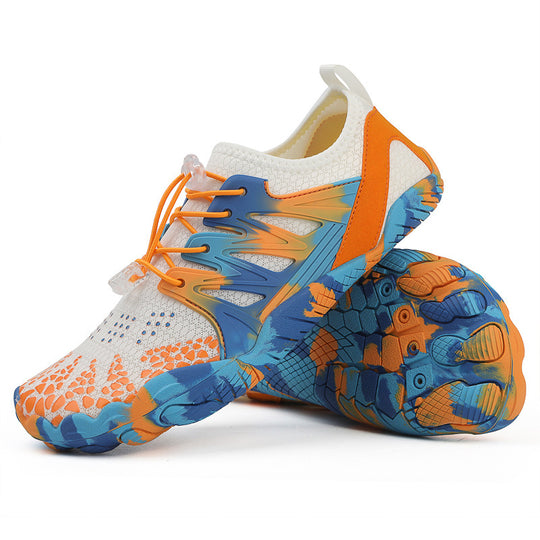 Damen Flexible Wassersport-Schuhe mit atmungsaktiver Mesh-Oberfläche und rutschfester Sohle R&B
